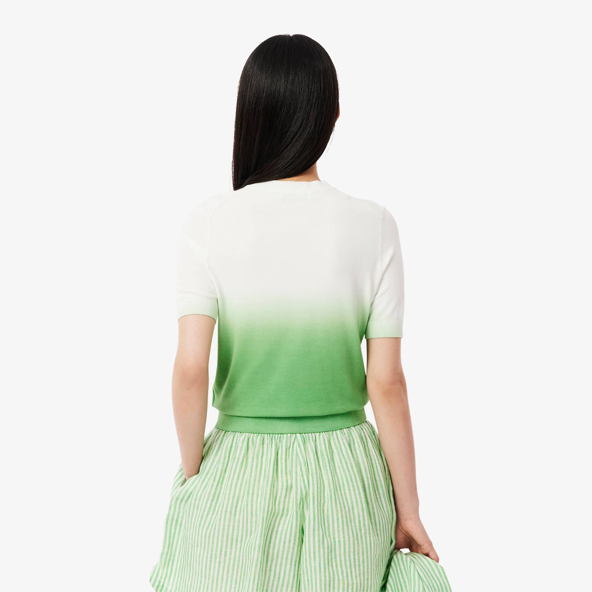 Short Sleeved Ombré Effect Sweater Product Image