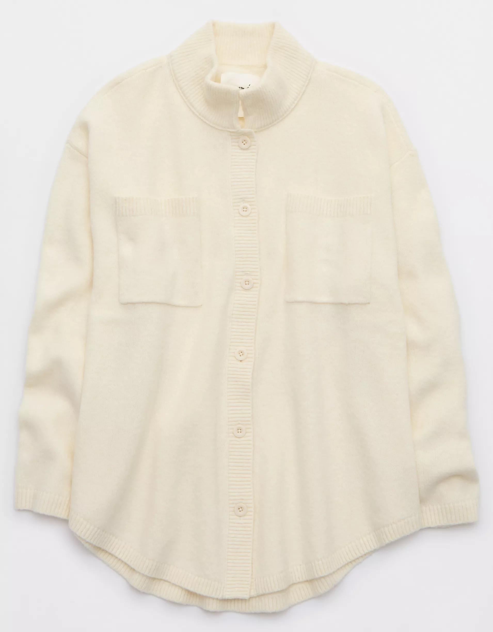 Aerie unREAL Button Down Cardigan Product Image