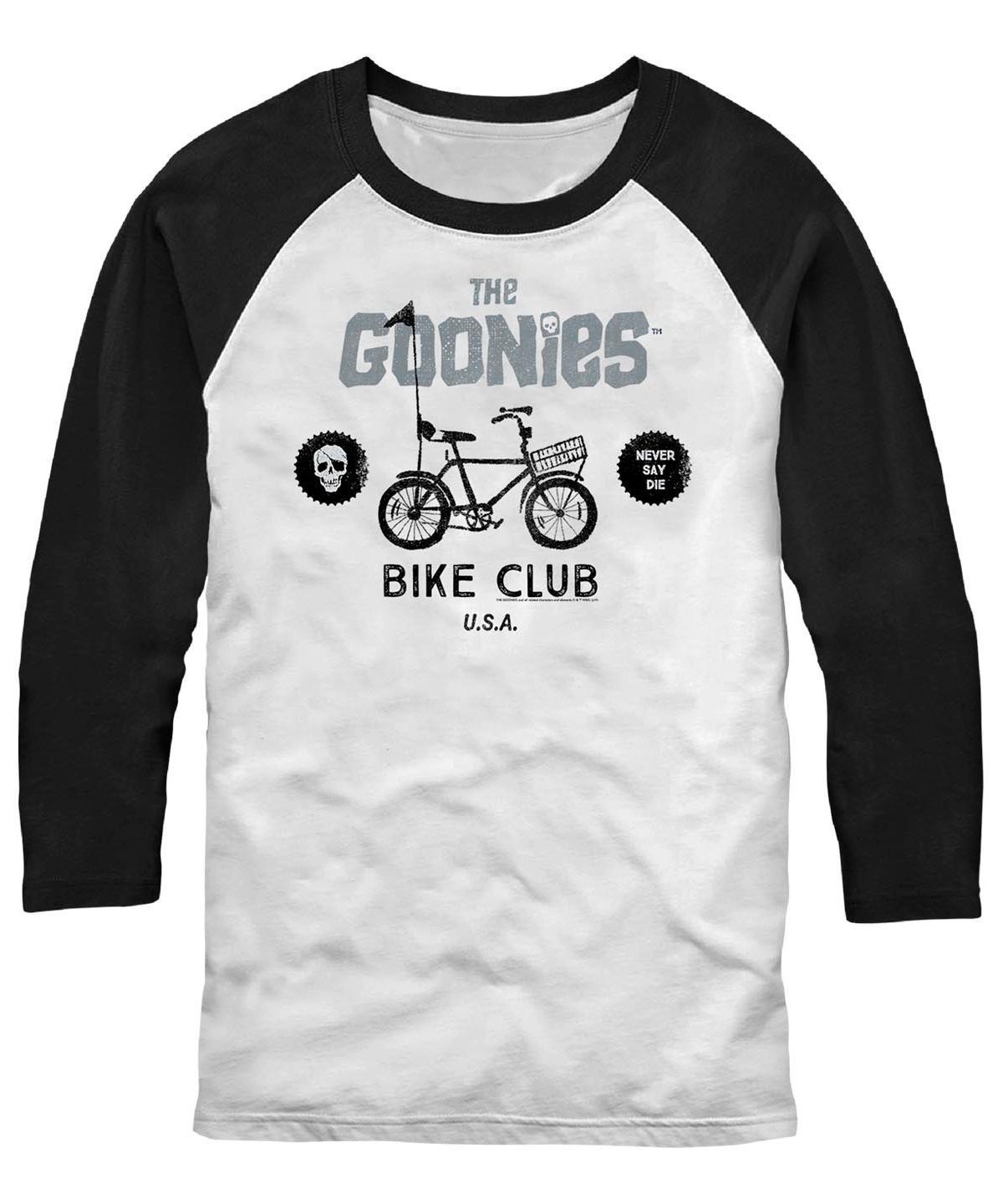 Fifth Sun Mens The Goonies 1985 Bike Club Raglan T-shirt - White Product Image