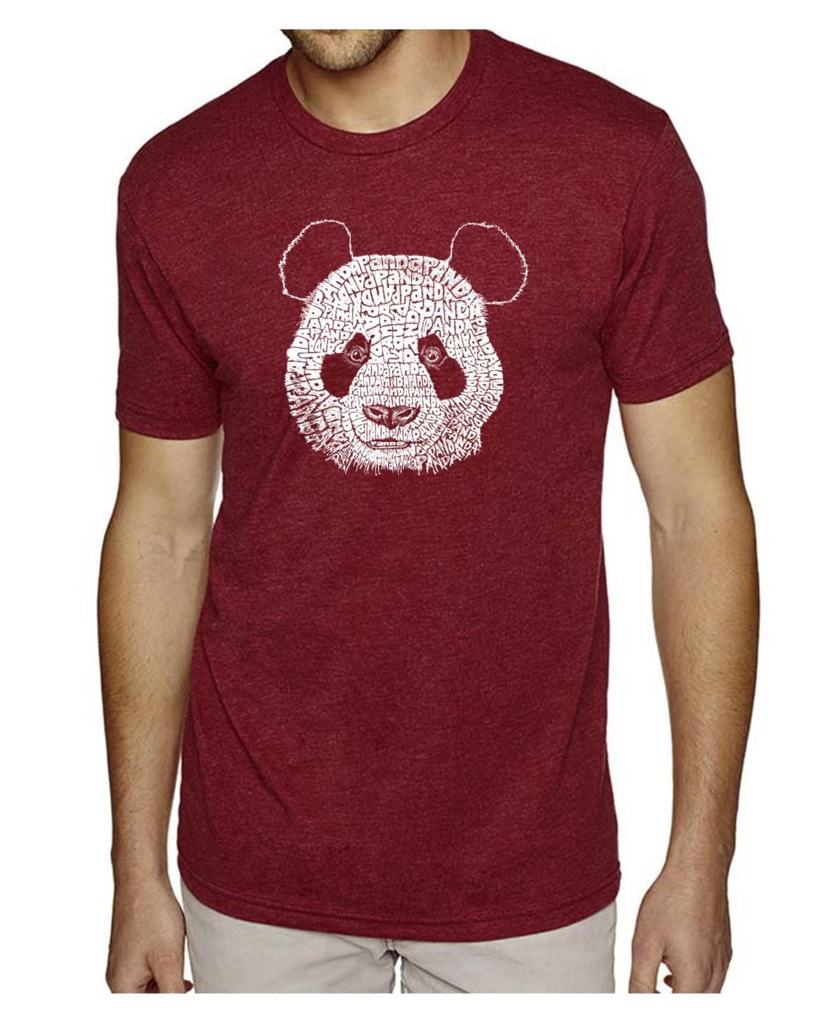 La Pop Art Mens Premium Blend Word Art T-Shirt - Panda Head Product Image