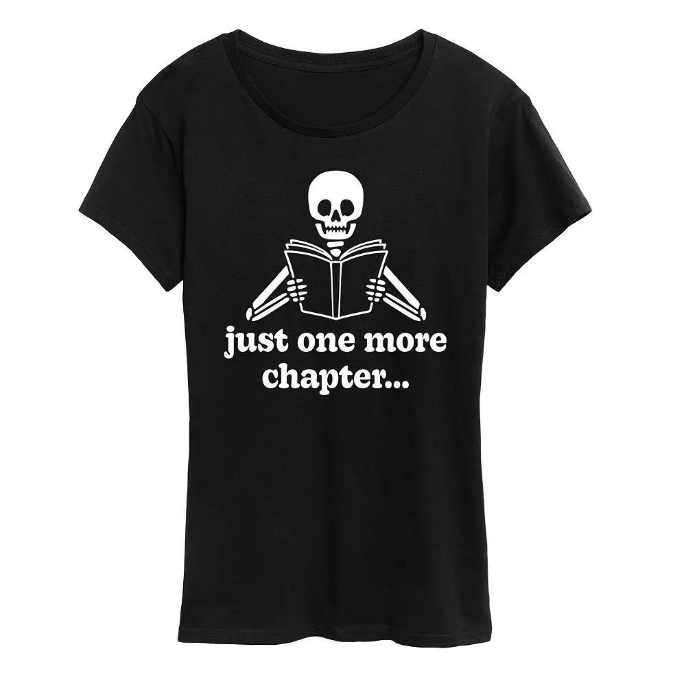 Women's One More Chapter Skeleton Graphic Tee, Girl's,  Product Image
