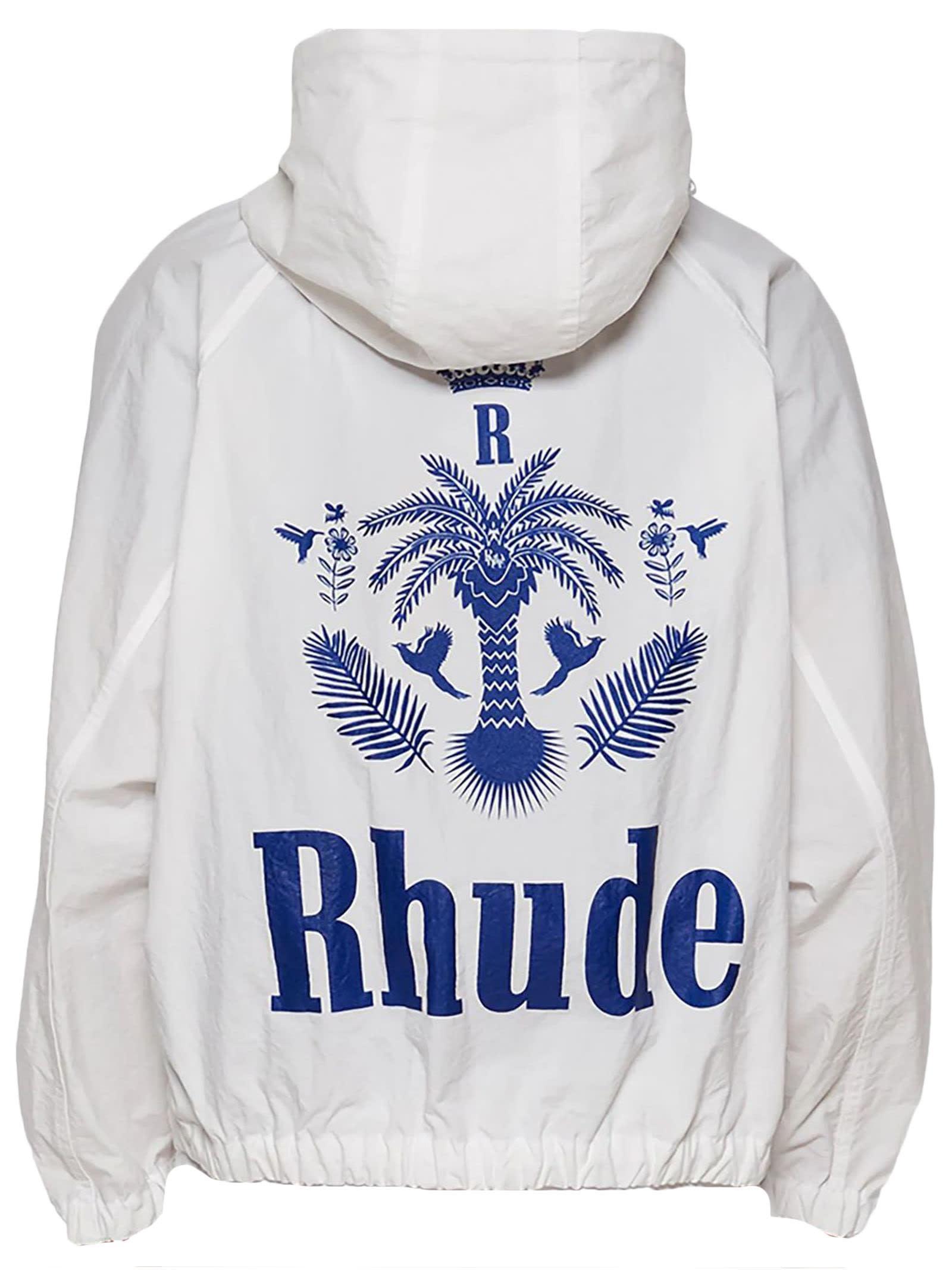 RHUDE White Paneled Track Jacket Product Image