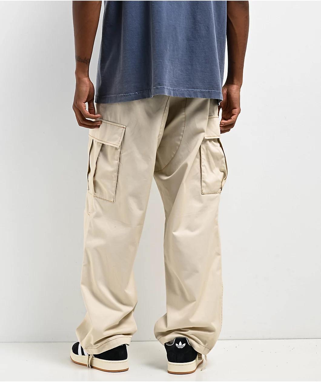 Empyre Ultra Loose Natural Birch Cargo Skate Pants Product Image