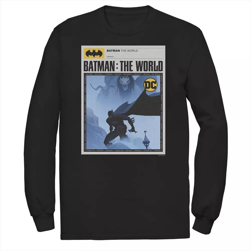 Big & Tall DC Comics Batman: The World Germany News Poster Tee, Men's,  Product Image