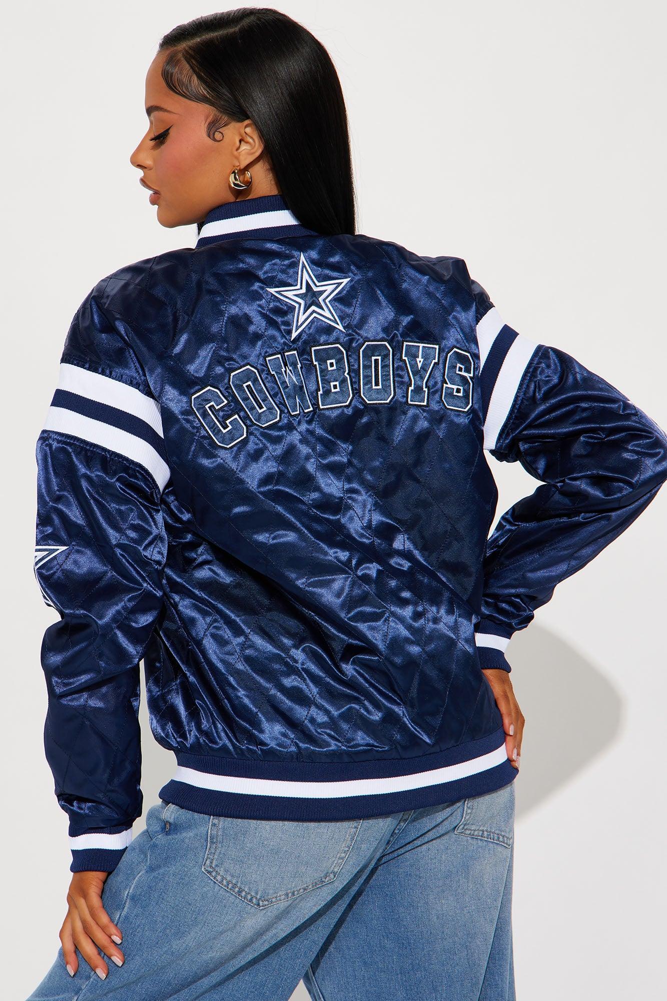 Dallas Cowboys Quilted Bomber Jacket - Navy Product Image