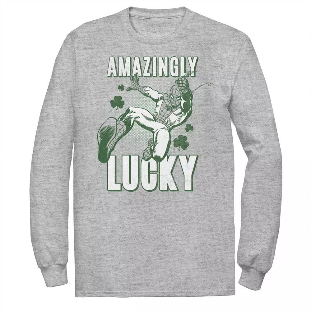 Men's Marvel St. Patty's Spider-Man Amazingly Lucky Tee,  Product Image