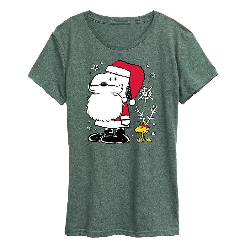 Plus Peanuts Snoopy & Woodstock Graphic Tee, Women's,  Product Image