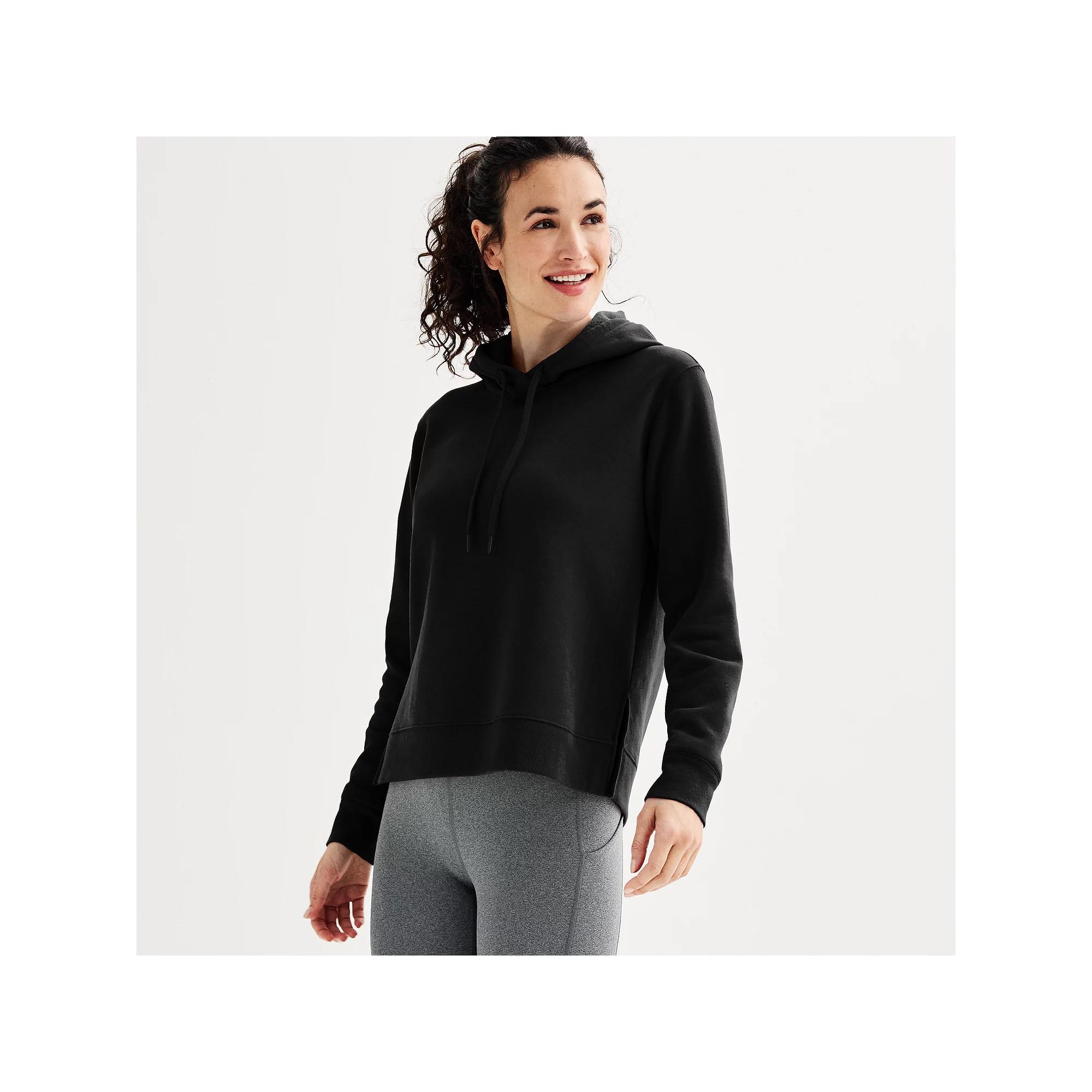 Women's Tek Gear® Ultrasoft Fleece Hoodie, Size: XXL, Mneral Black Product Image