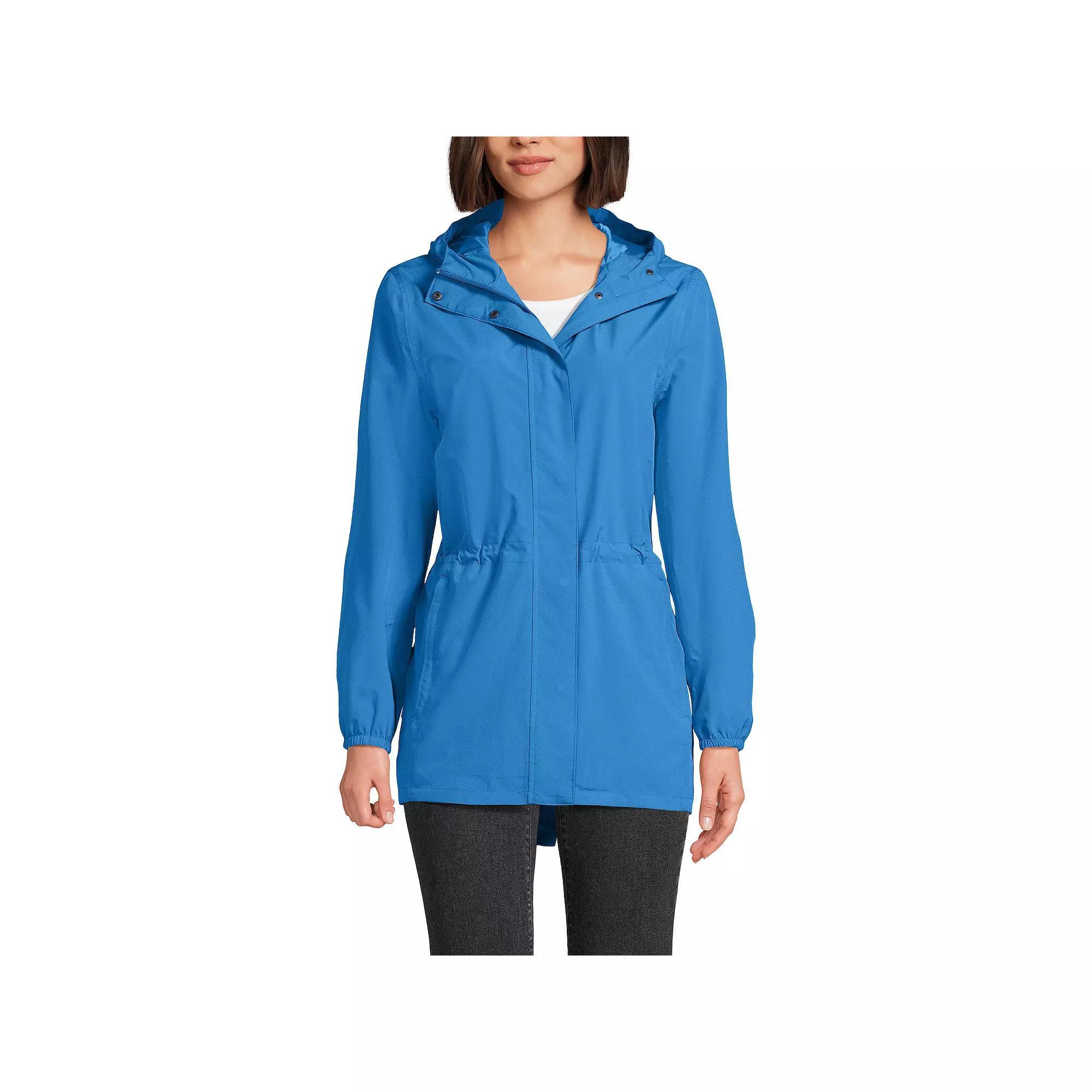 Women's Lands' End Hooded Packable Raincoat,  Product Image
