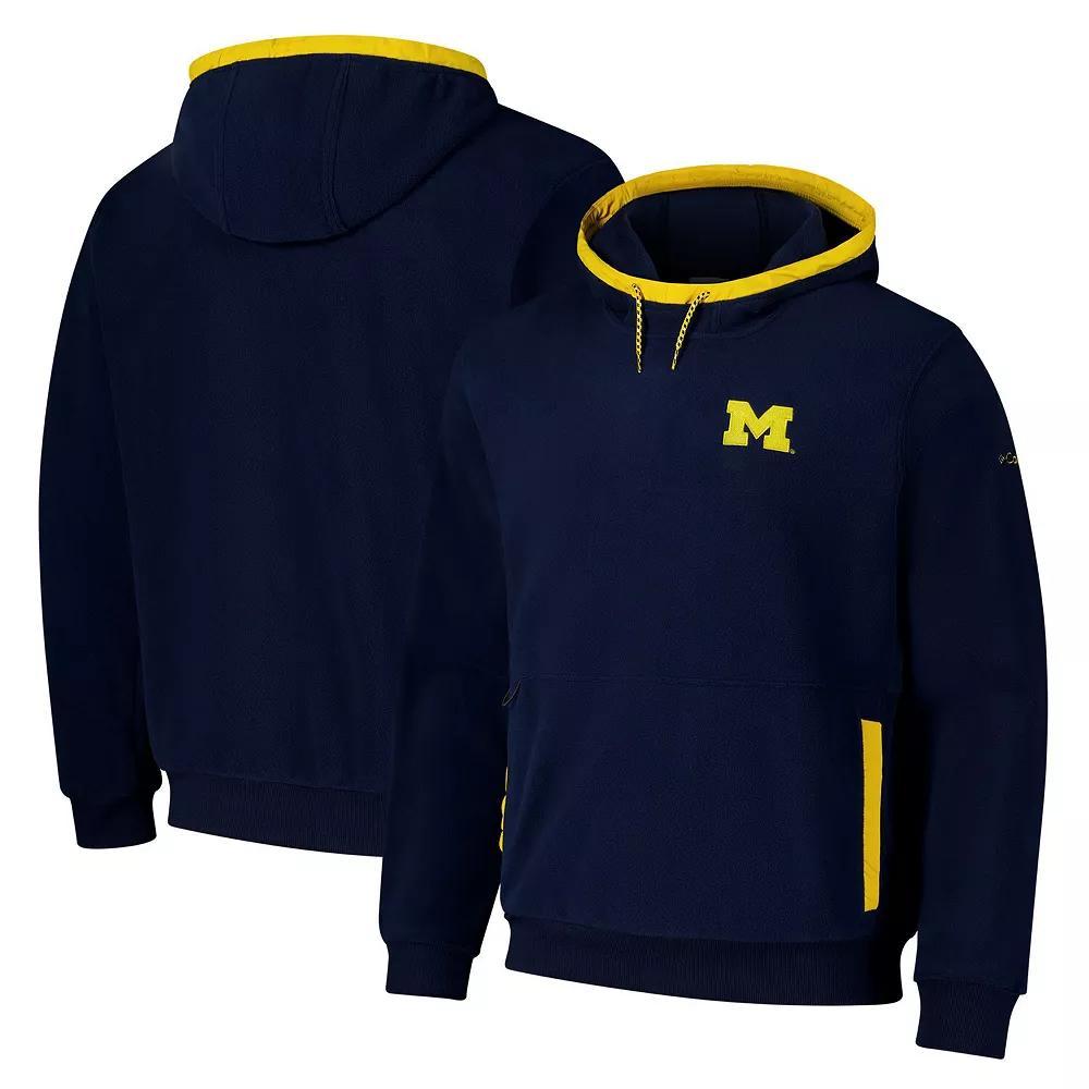 Columbia Mens Collegiate Flanker Fleece Hoodie - Michigan- Product Image