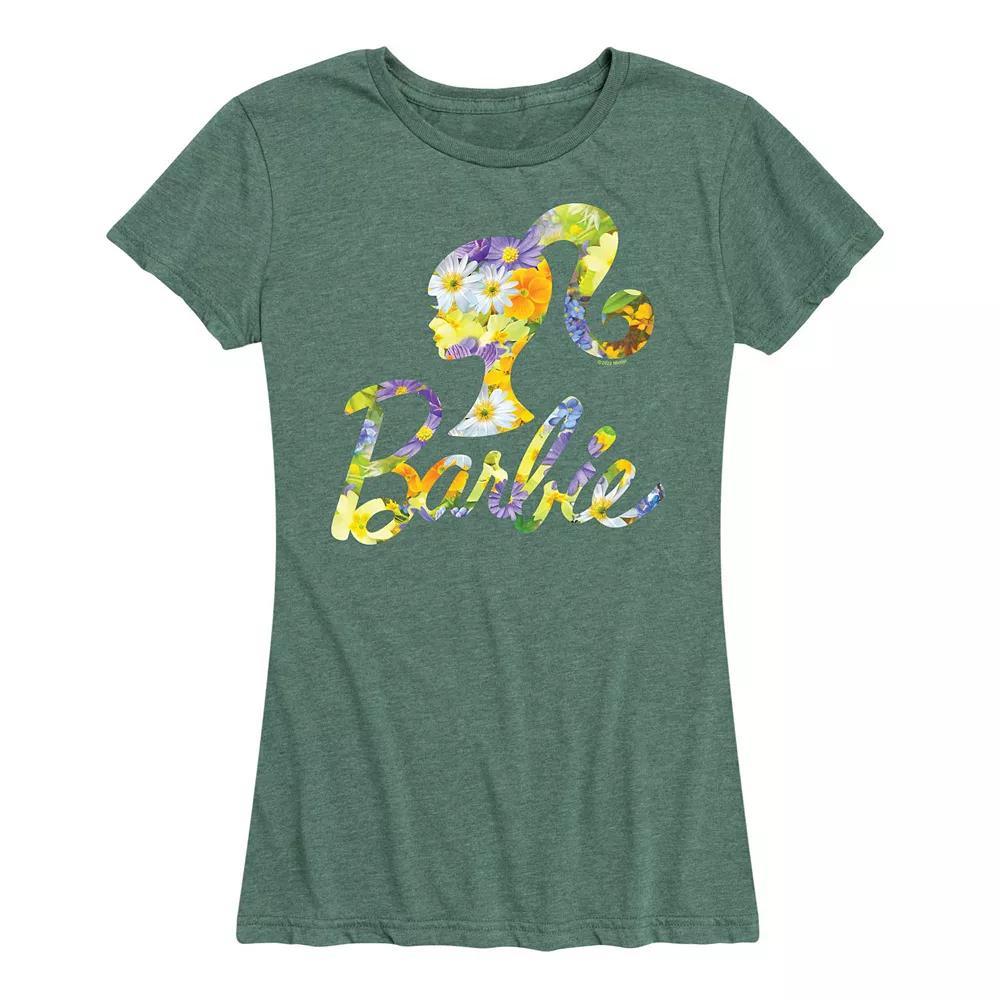 Women's Barbie® Logo Shamrock Pattern Graphic Tee,  Product Image