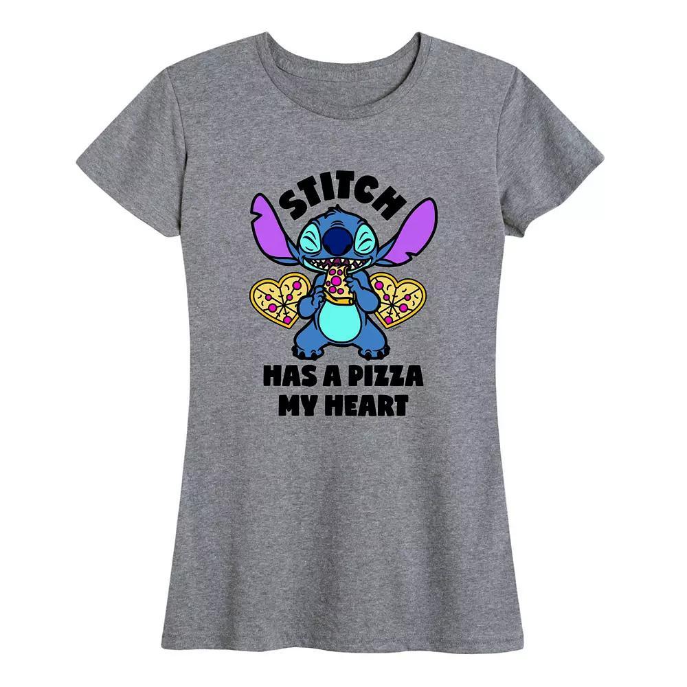 Disney's Lilo & Stitch Women's Pizza My Heart Graphic Tee,  Product Image