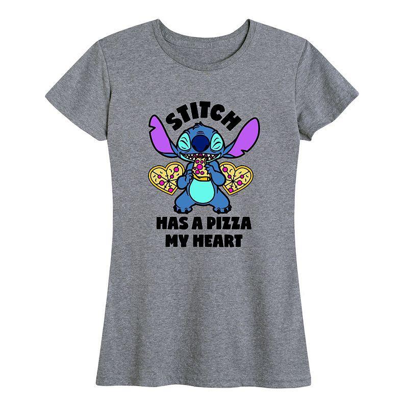 Disney's Lilo & Stitch Women's Pizza My Heart Graphic Tee,  Product Image