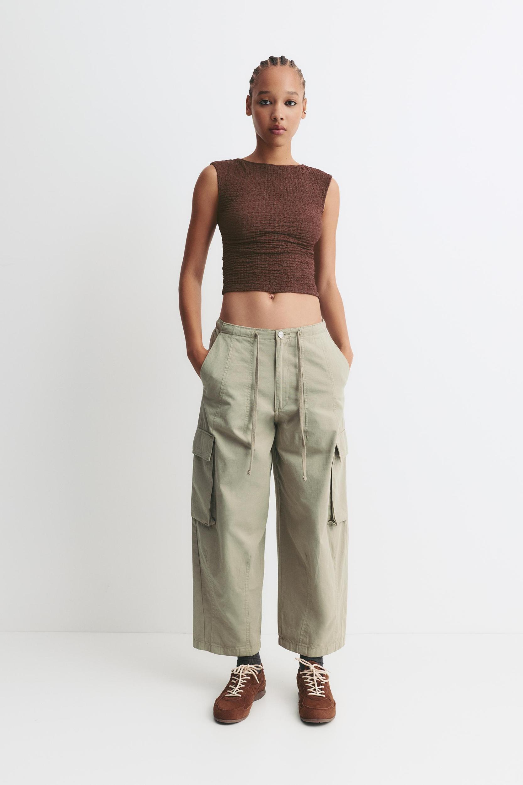 Textured Open-Back T-shirt Product Image