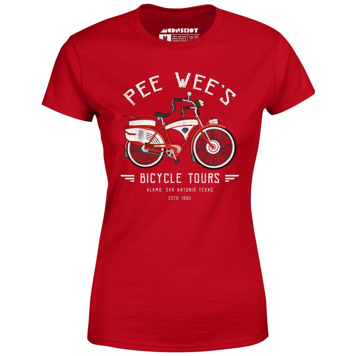 Pee Wee's Bicycle Tours - Women's T-Shirt Female Product Image