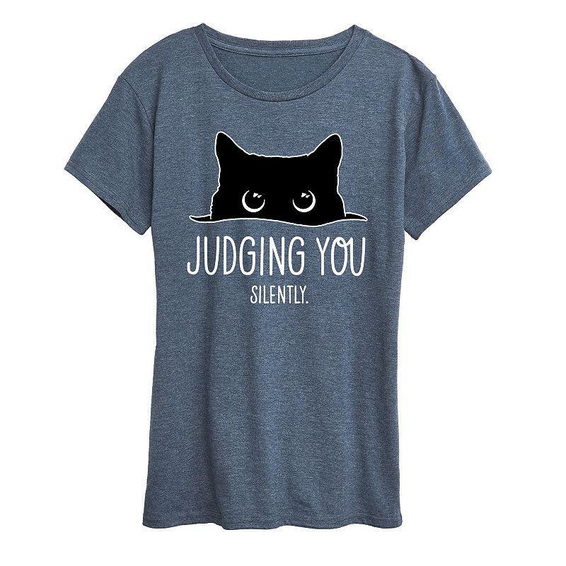 Plus Judging Silently Graphic Tee, Women's,  Product Image
