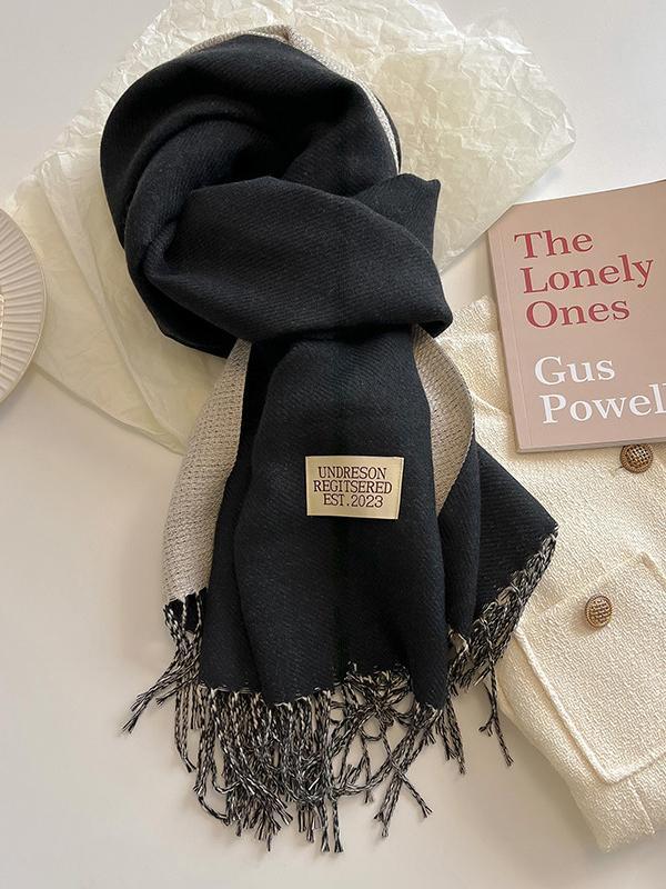 Keep Warm Tasseled Shawl&Scarf Product Image