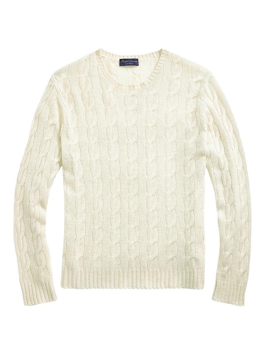 Mens Cableknit Cashmere Sweater Product Image