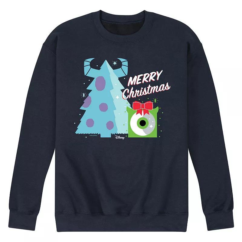 Disney's Monster Inc. Men's Merry Christmas, Size: XXL, Blue Product Image