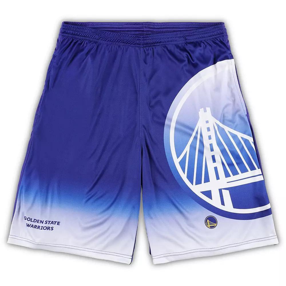 Men's Fanatics Branded Royal Golden State Warriors Big & Tall Graphic Shorts, Size: XLT, Blue Product Image