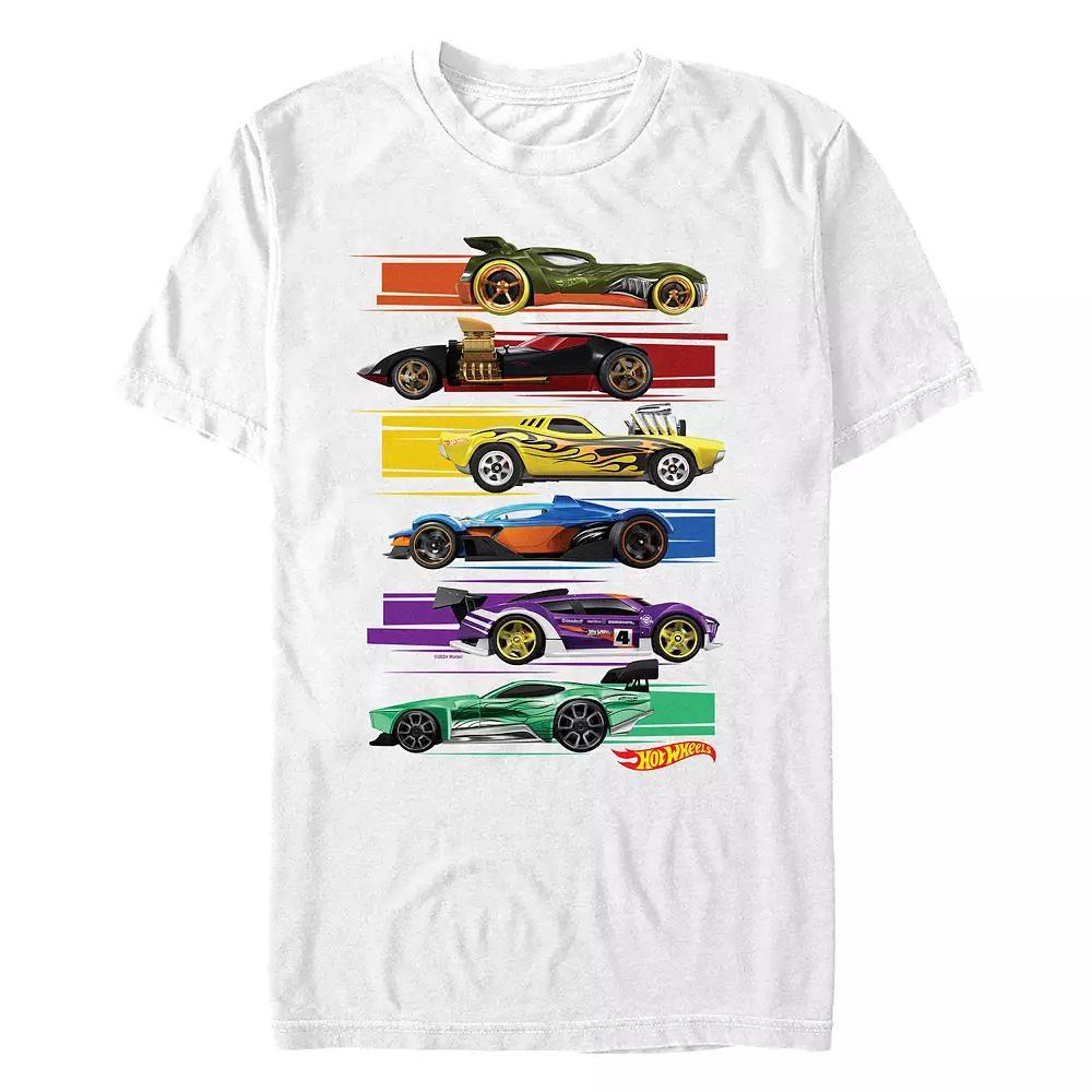 Men's Hot Wheels Rainbow Racers Profiles Graphic Tee,  Product Image