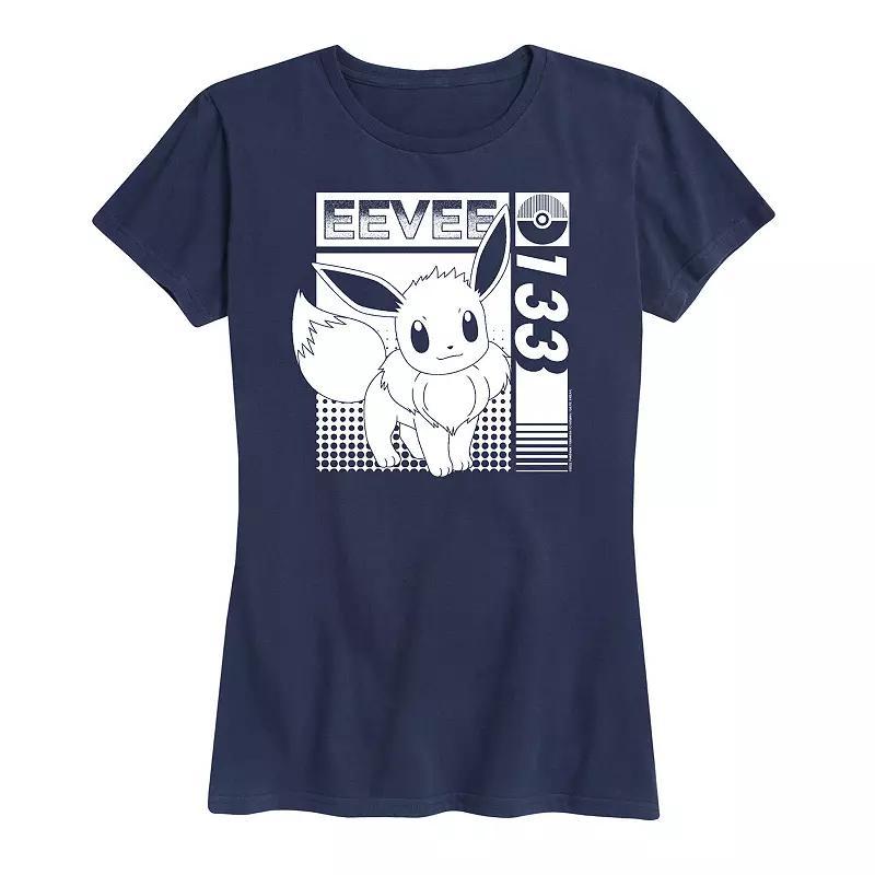 Women's Pokemon Eevee 133 Graphic Tee, Size: XL, Blue Product Image