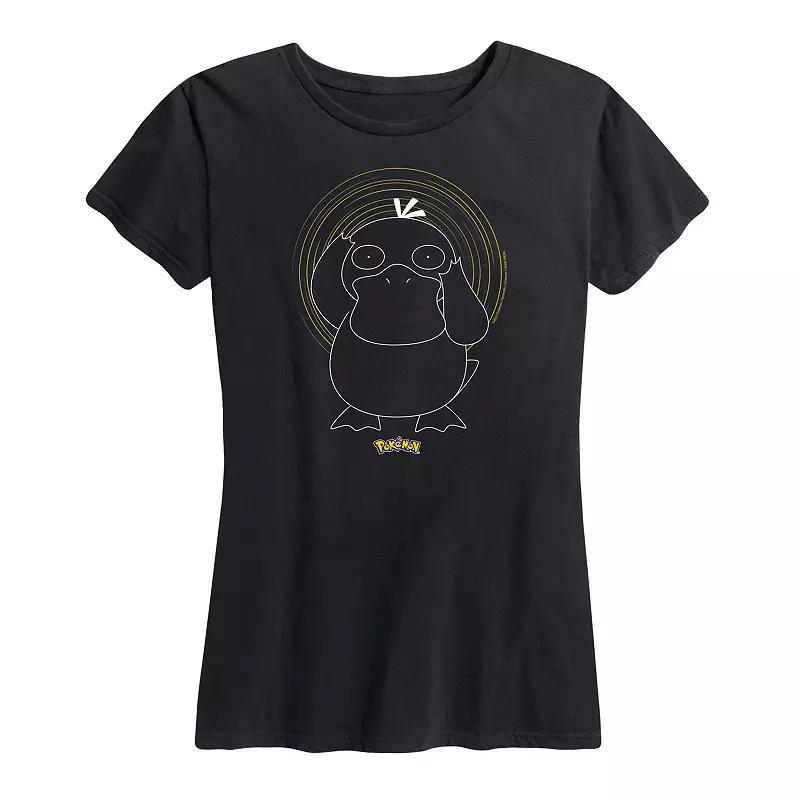 Plus Pokemon Psyduck Spiral Graphic Tee, Womens Product Image