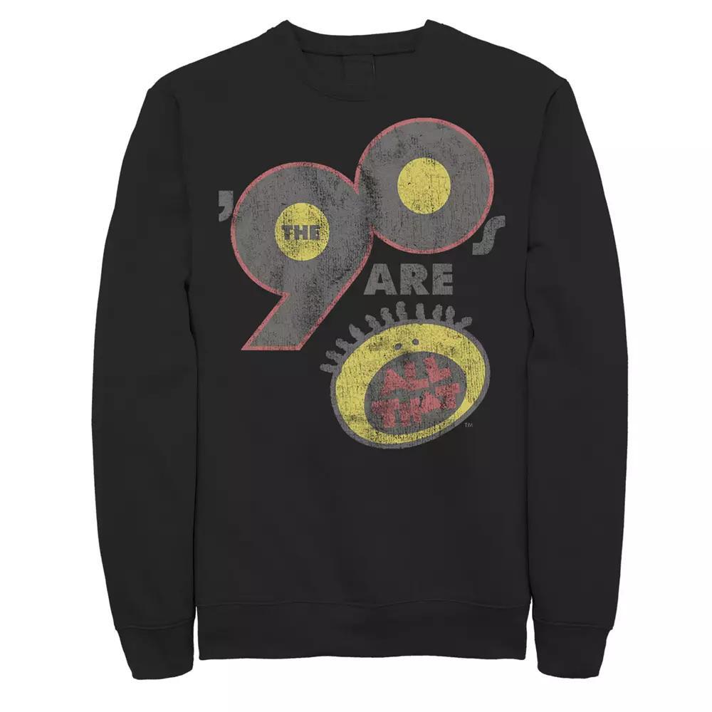 Men's Nickelodeon All That The Nineties Are Vintage Retro Graphic Fleece Pullover,  Product Image