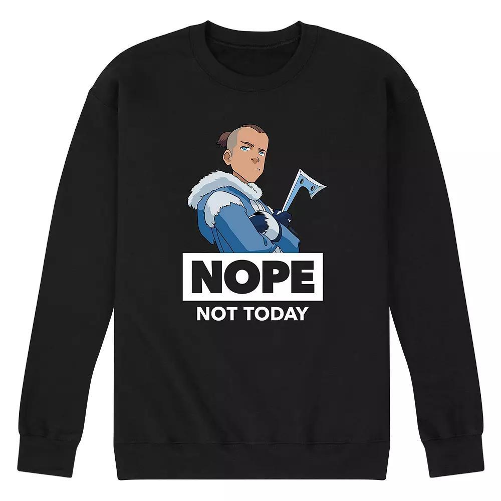 Men's Avatar Sokka Nope Sweatshirt, Size: XL, Black Product Image