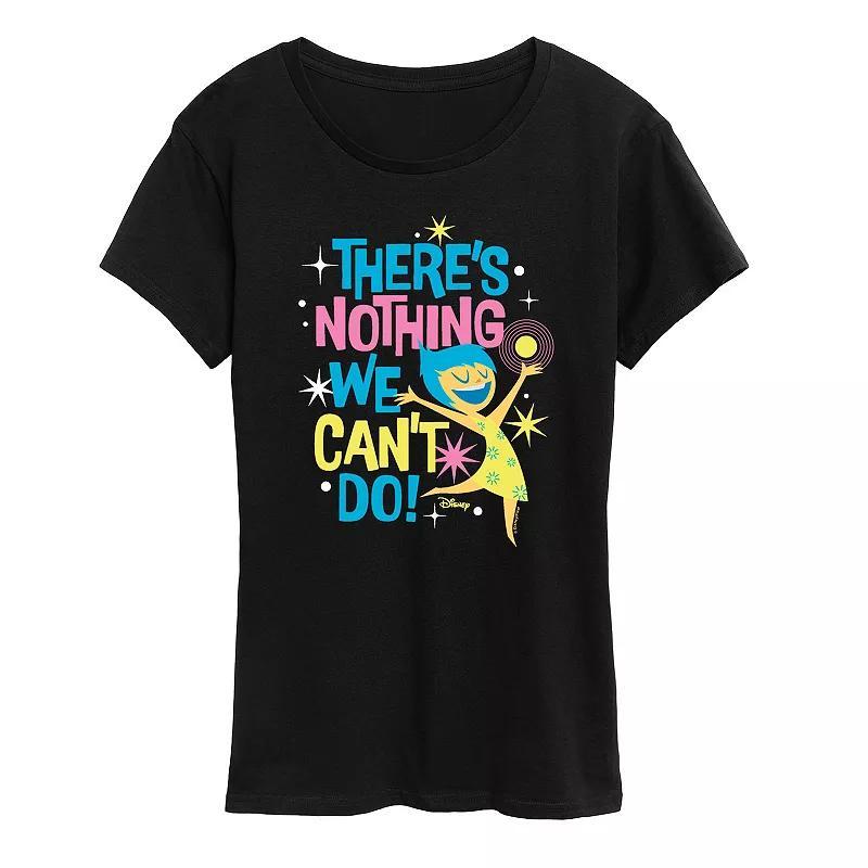 Disney / Pixar's Inside Out 2 Joy Women's Nothing We Can't Do Graphic Tee, Size: XXL, Black Product Image