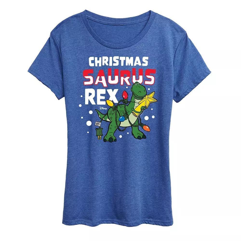 Disney / Pixar's Toy Story Women's Christmas Saurus Rex Graphic Tee, Girl's,  Product Image