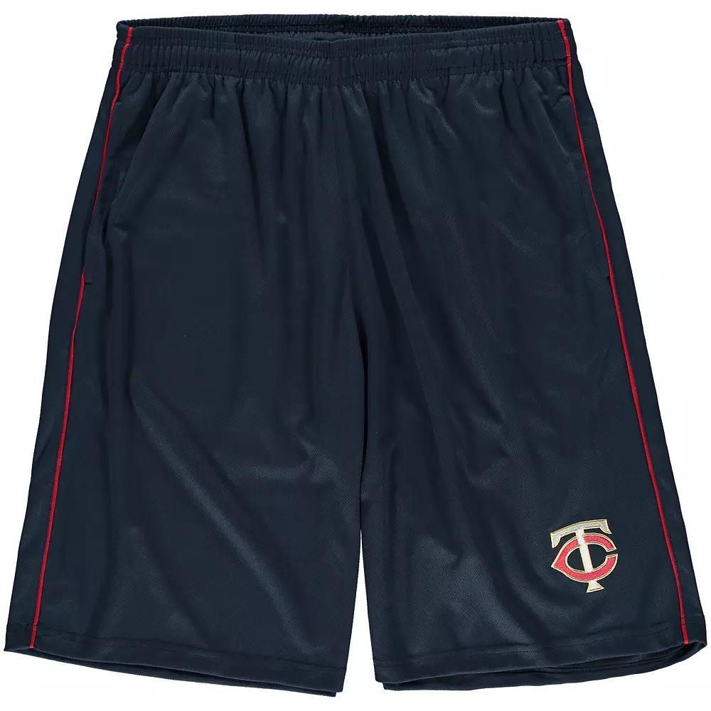 Men's Majestic Navy Minnesota Twins Big & Tall Mesh Shorts, Size: 3XLT, Blue Product Image