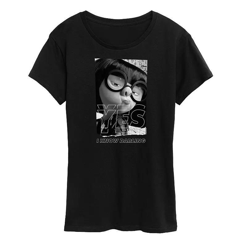 Disney / Pixars The Incredibles Edna Womens Yes Darling Graphic Tee Product Image