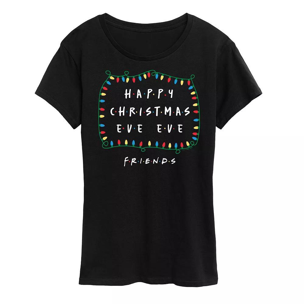 Women's Friends Happy Christmas Eve Eve Graphic Tee, Girl's,  Product Image