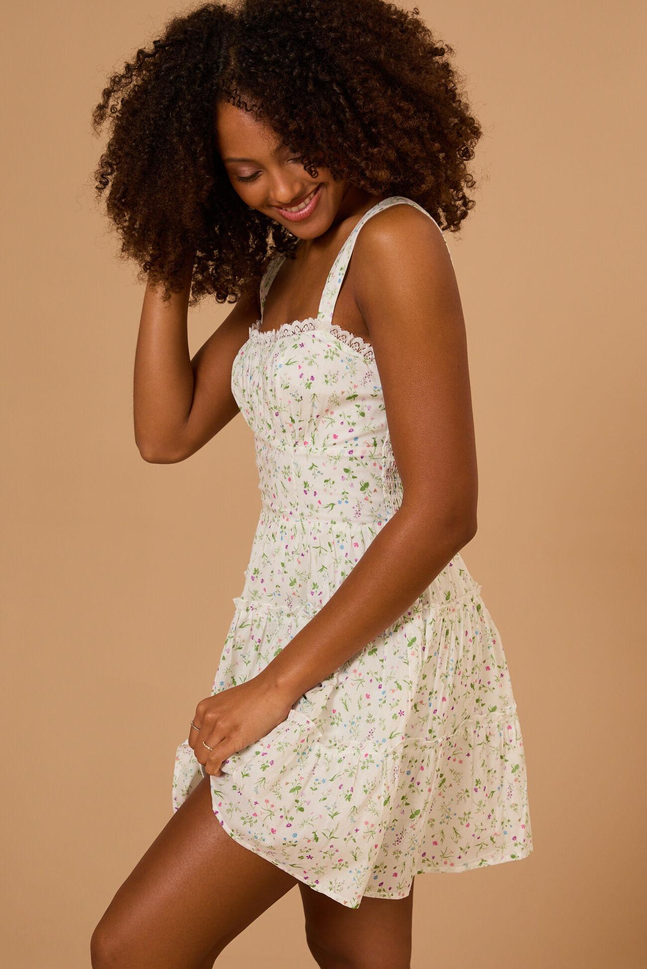 Emily Floral Mini Dress Product Image