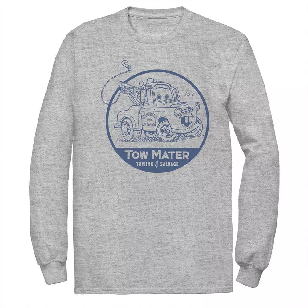 Disney / Pixar's Cars Tow Mater Men's Salvage Badge Tee, Size: Large, Athletic Grey Product Image