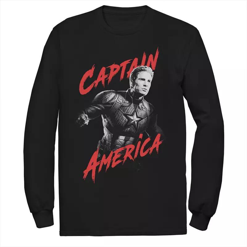 Mens Marvel Captain America Action Pose Tee Product Image