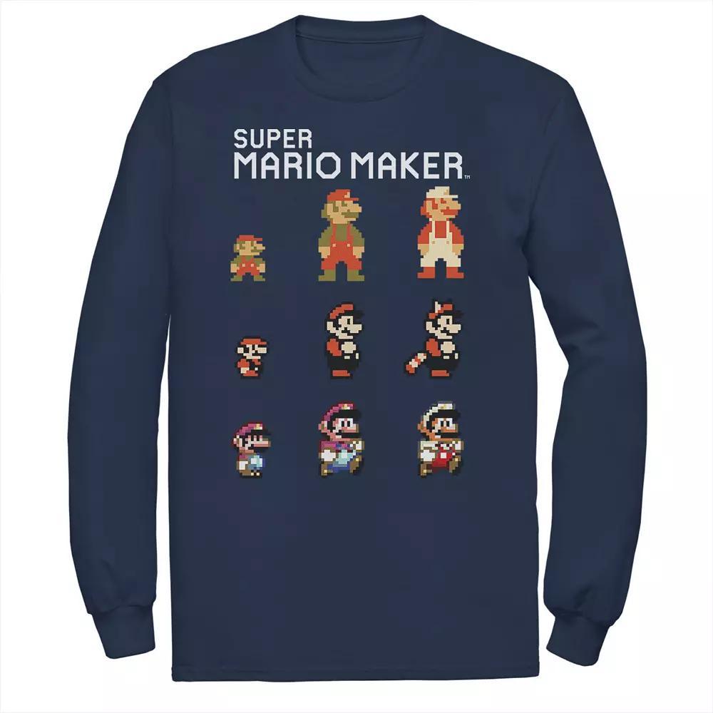 Big & Tall Nintendo Mario Character Evolution Tee, Men's, Size: 3XL, Blue Product Image