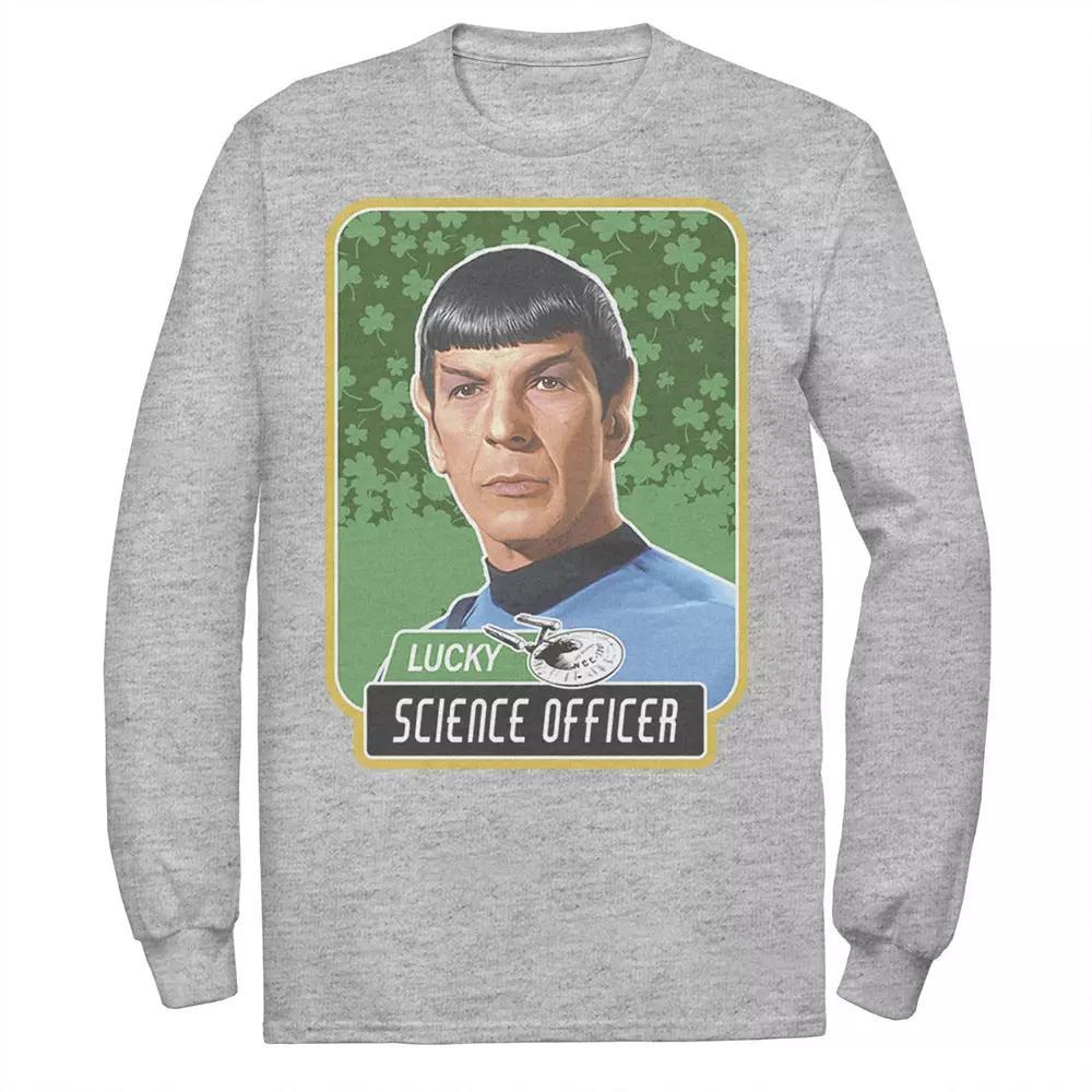 Men's Star Trek Next Generation St. Patty's Spock Tee, Size: Large, Athletic Grey Product Image