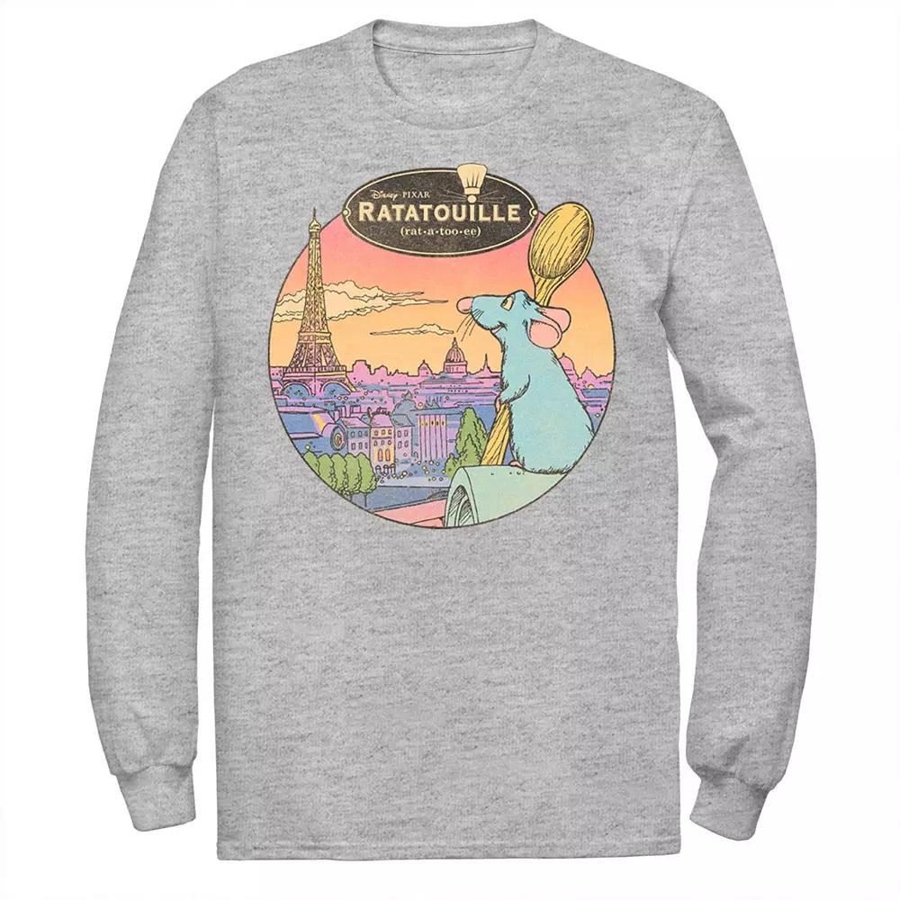 Disney / Pixar's Ratatouille Men's Over Look Paris Tee, Size: XL, Athletic Grey Product Image