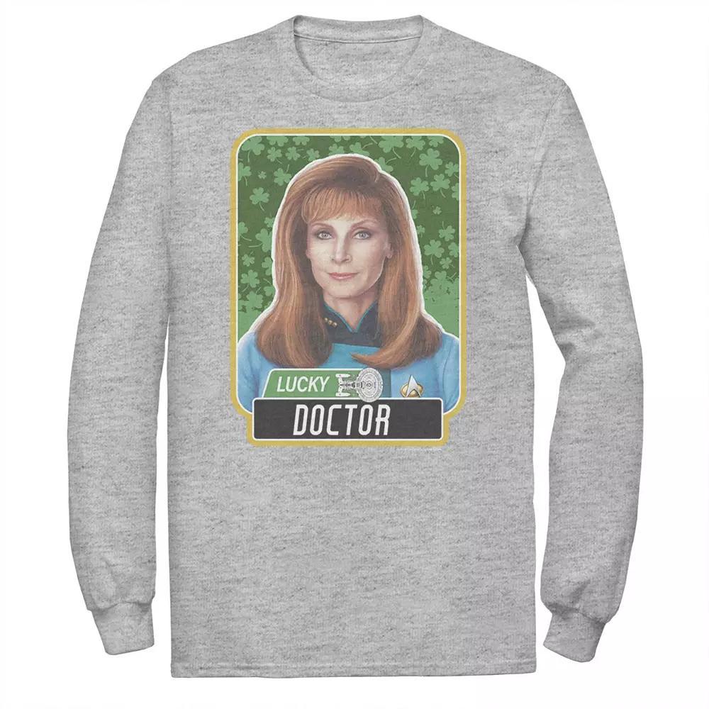 Men's Star Trek Next Generation St. Patty's Doctor Tee, Size: Large, Athletic Grey Product Image
