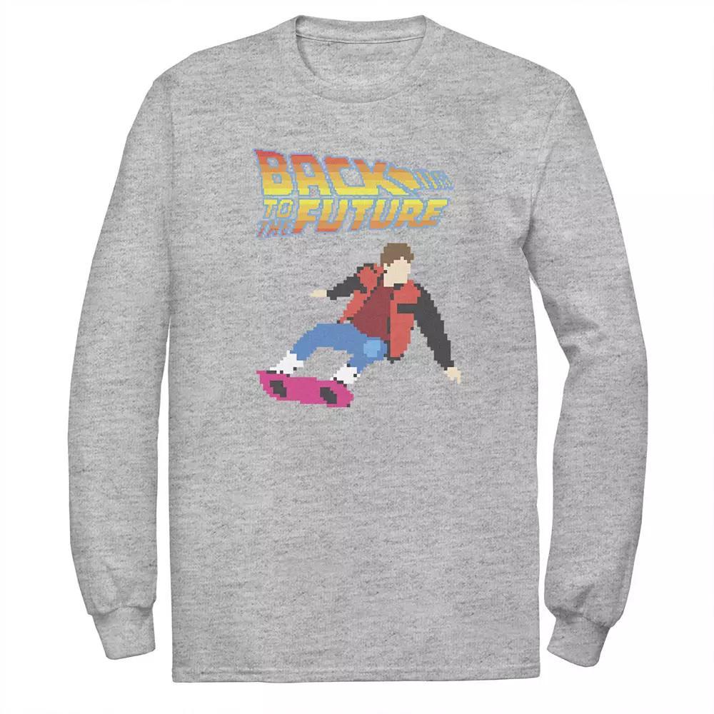 Men's Back To The Future 8-Bit Marty on Hoverboard Tee,  Product Image
