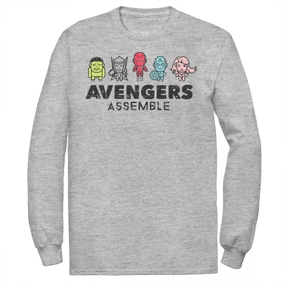 Men's Marvel Avengers Assemble Cartoon Chest Logo Graphic Tee,  Product Image