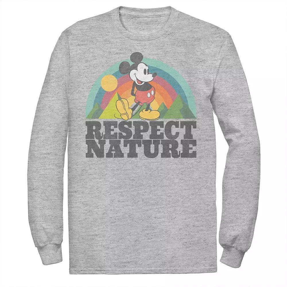 Big & Tall Disney Mickey Mouse "Respect Nature" Rainbow Graphic Tee, Men's,  Product Image