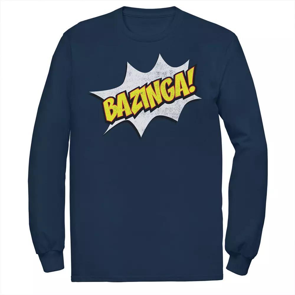 Big & Tall The Big Bang Theory Bazinga Long Sleeve Graphic Tee, Men's,  Product Image