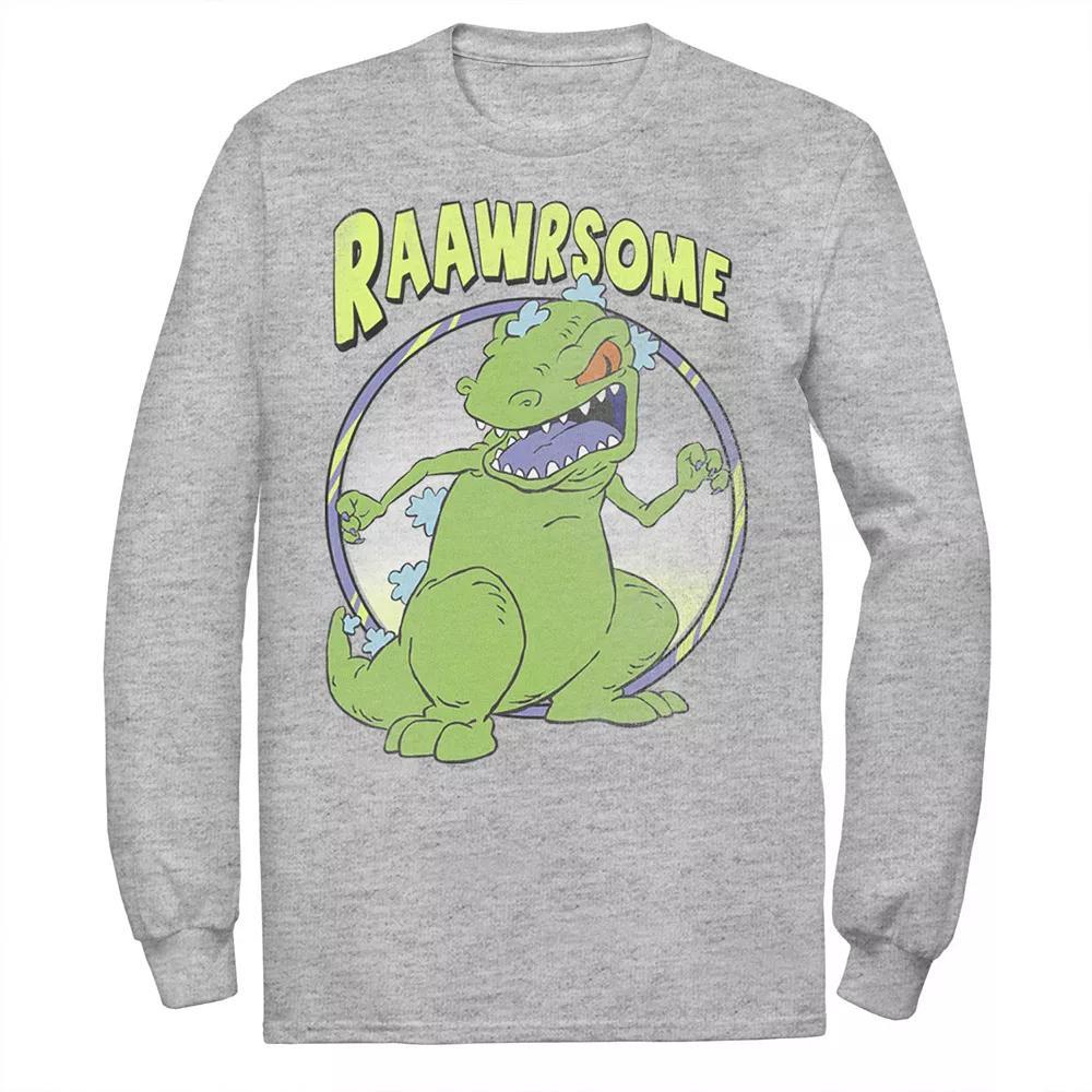 Men's RugRats Reptar Raawrsome Tee, Boy's, Size: XXL, Athletic Grey Product Image