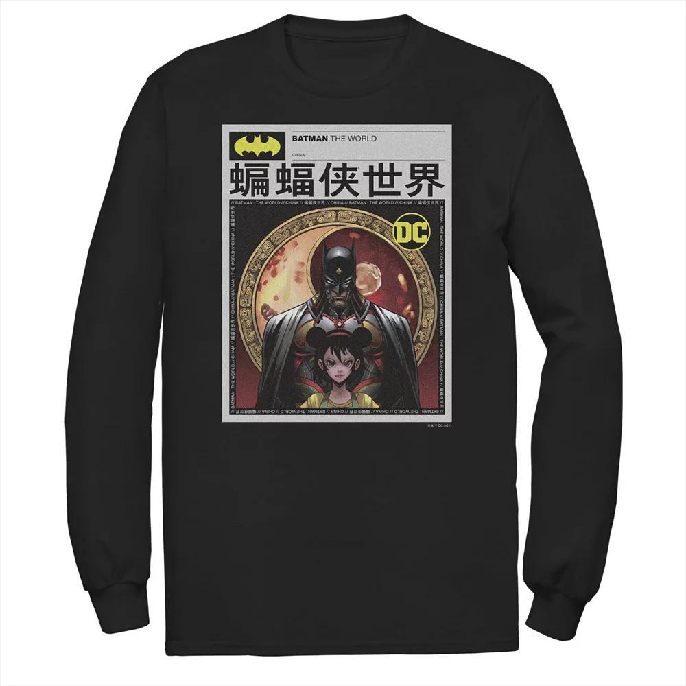 Big & Tall DC Comics Batman: The World News Poster Tee, Men's,  Product Image