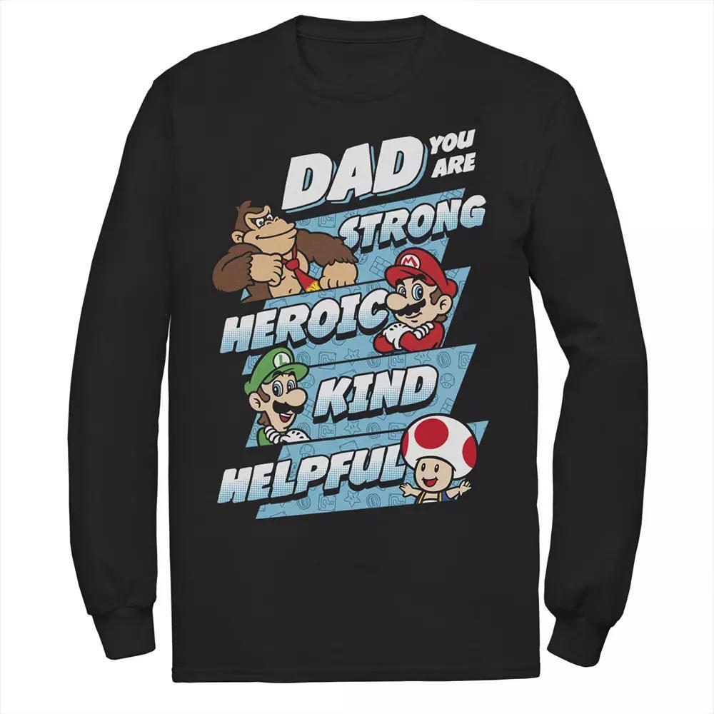 Men's Nintendo Super Mario Dad You Are Long Sleeve Tee,  Product Image