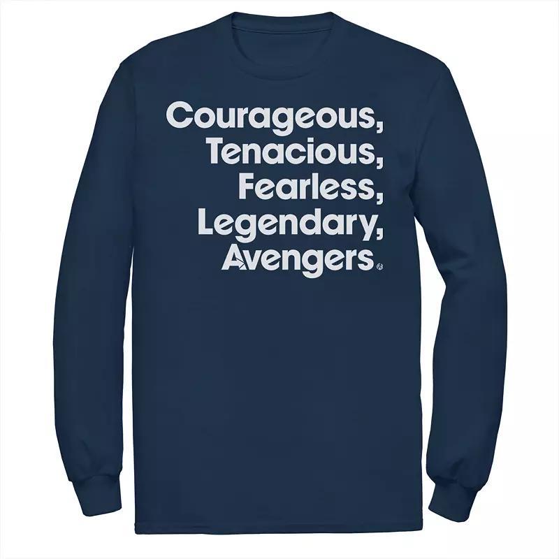Men's Marvel Avengers Endgame Name Stack Long Sleeve Graphic Tee,  Product Image