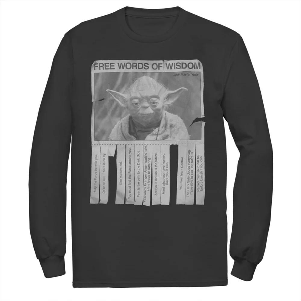Men's Star Wars Yoda Words of Wisdom Tee,  Product Image